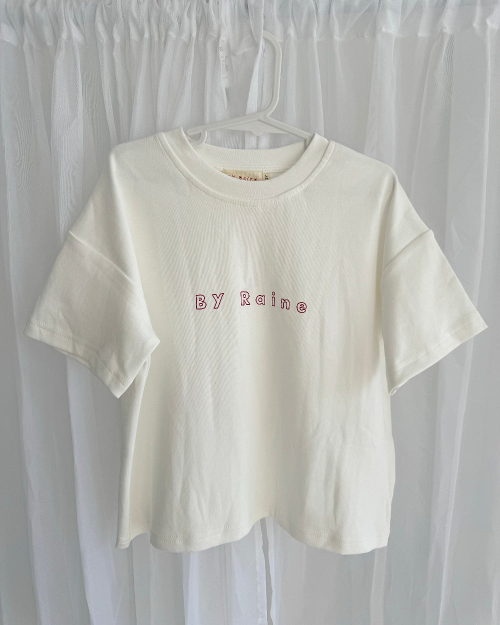 Logo oversized t-shirt for unisex, white