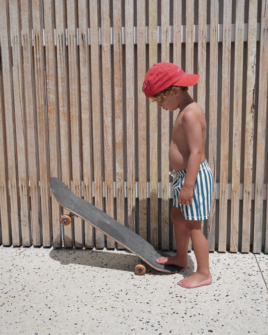 Kids blue and white, adventure shorts, lightweight and breathable 